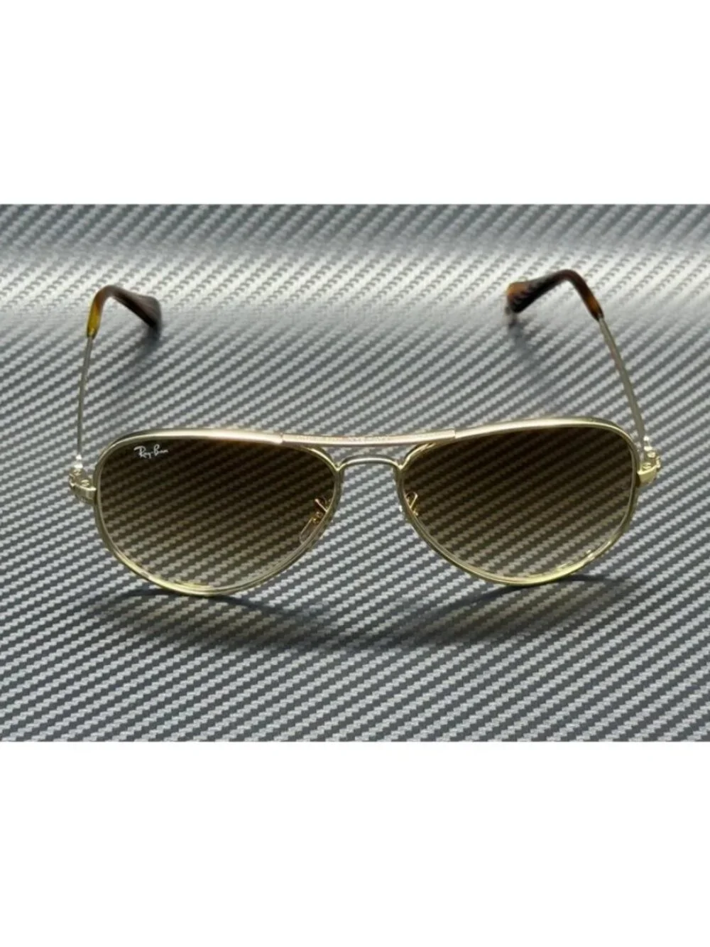 New Ray-Ban Men Arista Gold Sunglasses 58-16-145